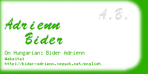 adrienn bider business card